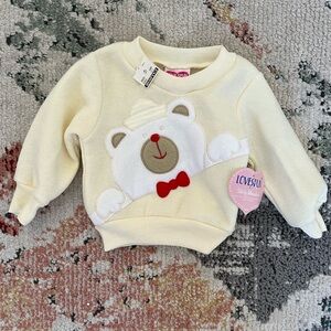 New Vintage LoveSpun Crew Neck Teddy Sweater Baby Boy
100% spun polyester